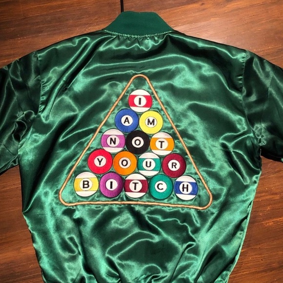 IN SEARCH OF “ I Am Not Your Bitch “ Billiards Jacket - Picture 1 of 2